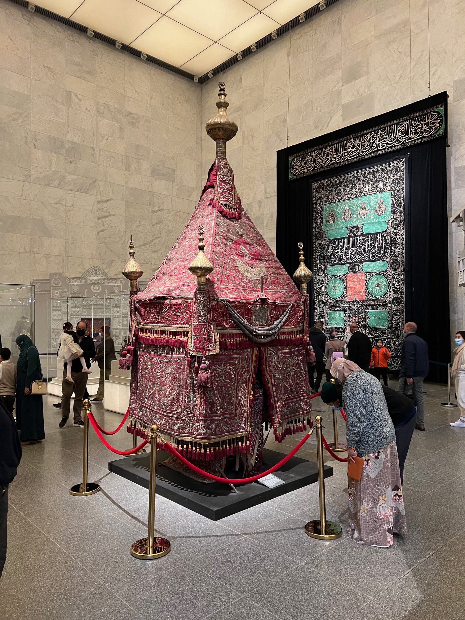 Egyptian Mahmal displayed at the National Museum of Egyptian Civilization